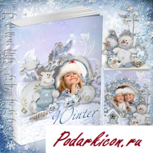 Новогодняя фотокнига - Холодное утро и елочка в жилье