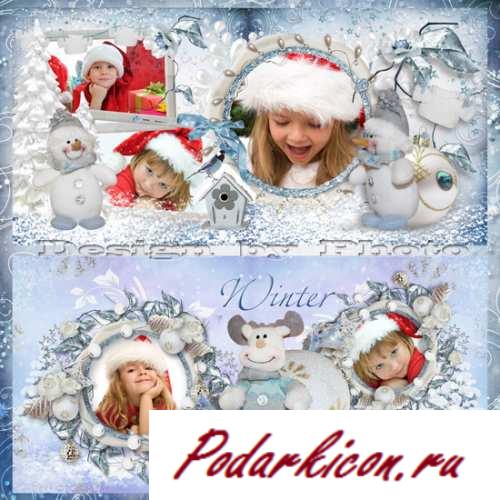 Новогодняя фотокнига - Холодное утро и елочка в жилье